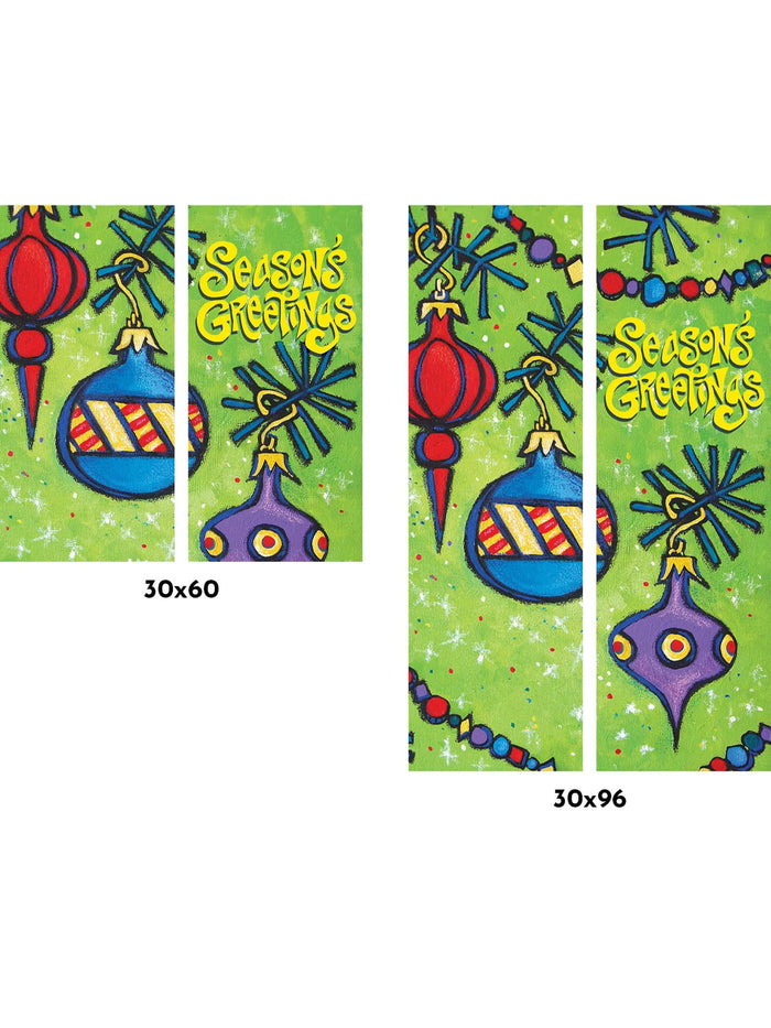 Tis The Season Double Vinyl Banner Set Dekra-Lite