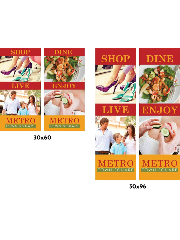 Town Double Vinyl Banner Set Dekra-Lite