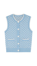 Two Tone Texture Stitch Vest-Sweaters-Uniquities