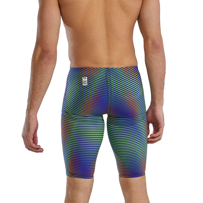 TYR Avictor Luminis High Waist Jammer electric lime back