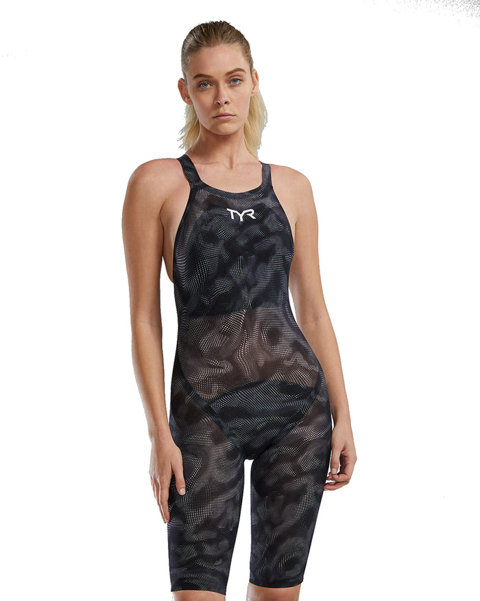 TYR Avictor Open Back Flex Hip black front