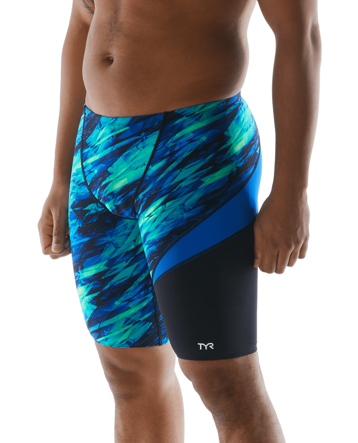 TYR Durafast Elite Vitric Wave Jammer blue green