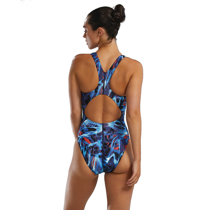 TYR Electro Maxfit red white blue back