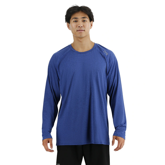TYR Men's Raglan Long Sleeve Performance Tee front