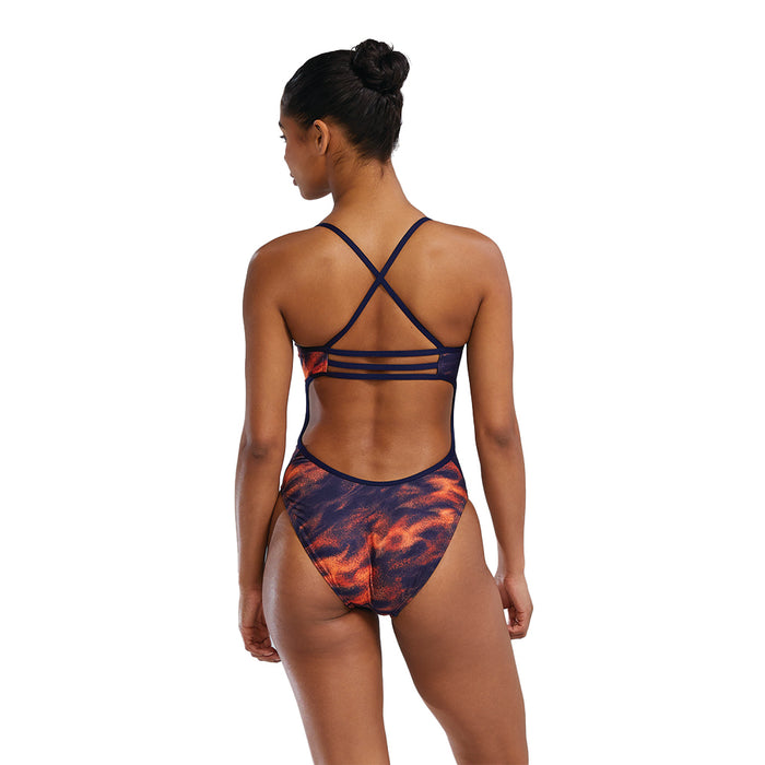 TYR Soren Trinityfit navy orange back