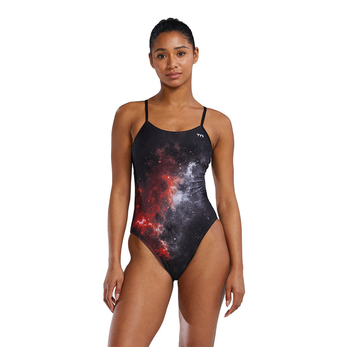 TYR Starborne Cutoutfit red front