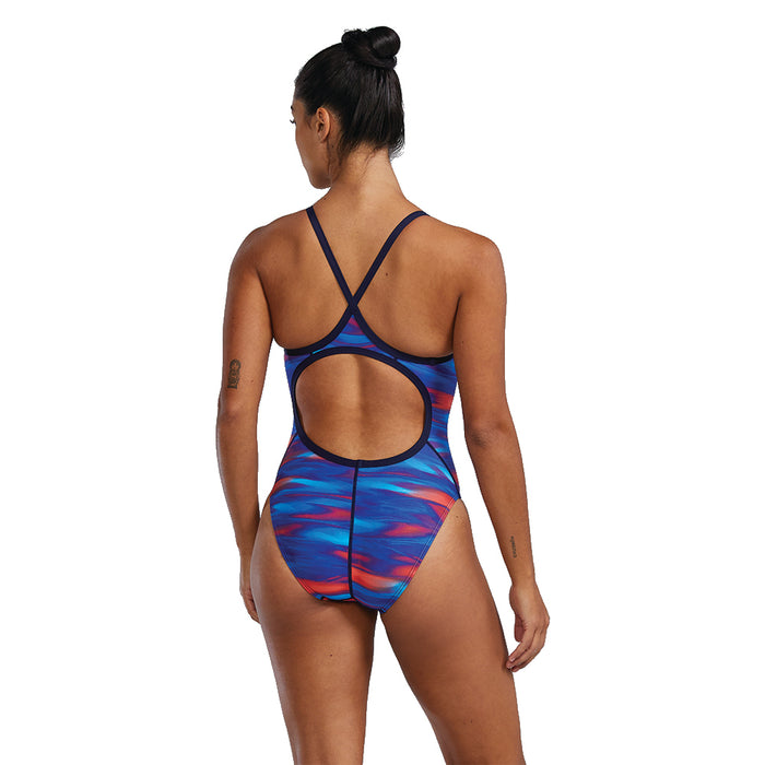 TYR Techno Wave Diamondfit red white blue front