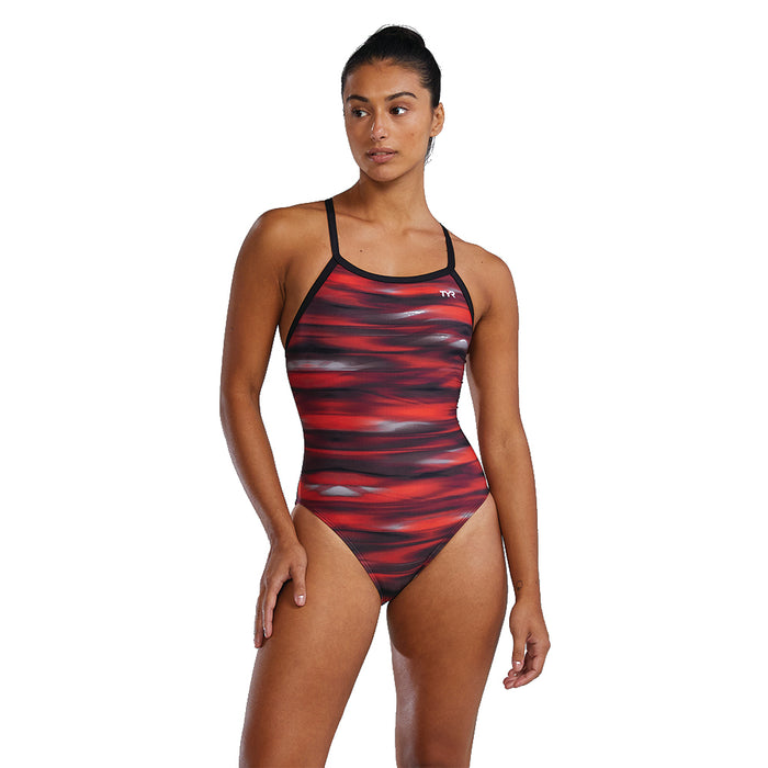 TYR Techno Wave Diamondfit red front