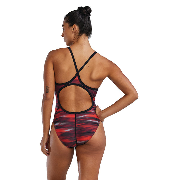 TYR Techno Wave Diamondfit red back