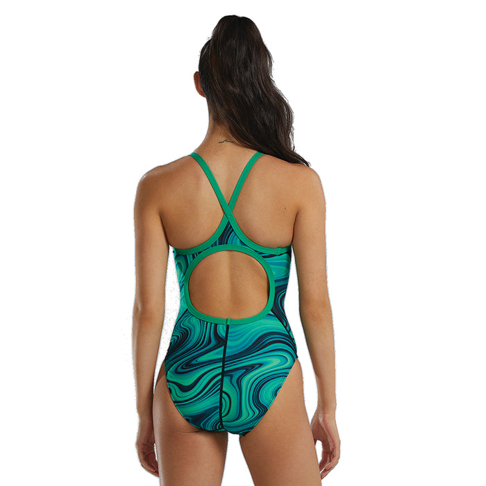 TYR Vitality Diamondfit green back