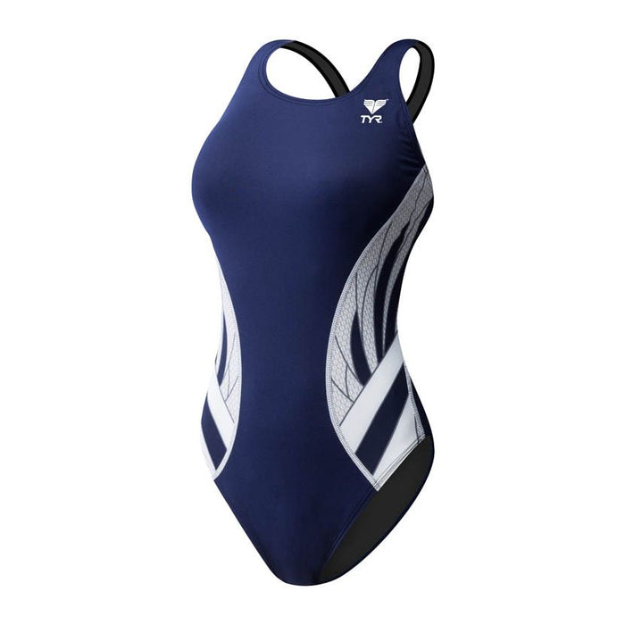 TYR Women's Phoenix Splice Maxfit navy white