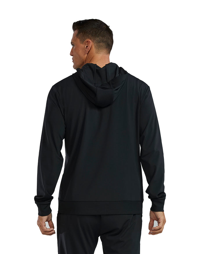 TYR Youth Full Zip Hoodie black back