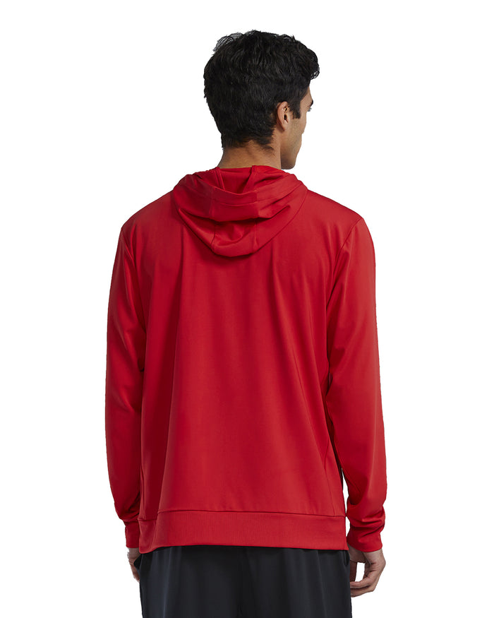 TYR Youth Full Zip Hoodie red back
