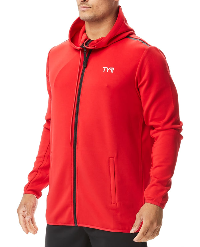 TYR Youth Team Zip Hoodie red