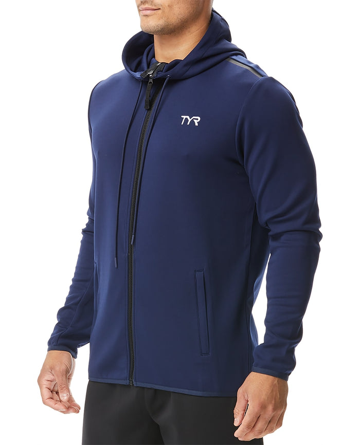TYR Men's Alliance Podium Zip Hoodie navy