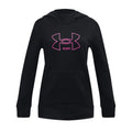 Under Armour Youth Fleece Big Logo Hoodie black pink