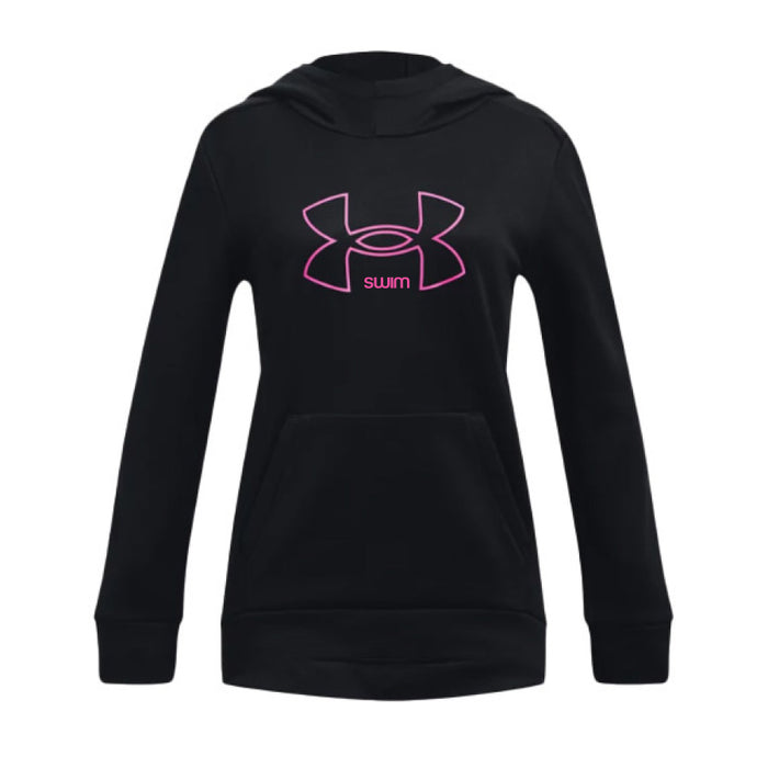 Under Armour Youth Fleece Big Logo Hoodie black pink