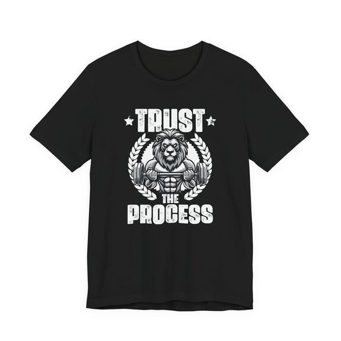 Unstoppable Process lion graphic on a T-shirt