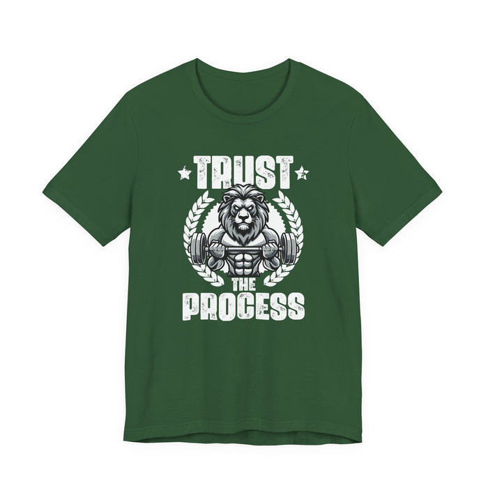 Unstoppable Process lion graphic on a T-shirt