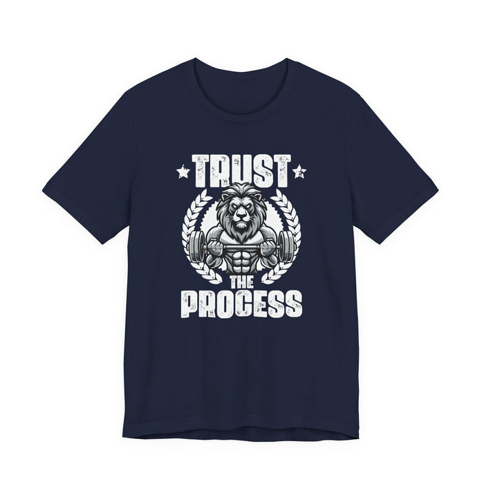 Unstoppable Process lion graphic on a T-shirt