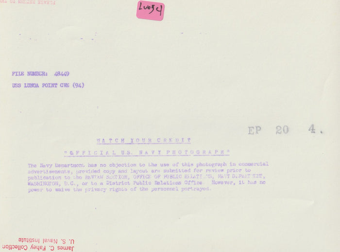 USS Lunga Point (CVE-94) - Annapolis Maritime Antiques
