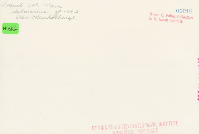 USS Muskallonge (SS-262) Submarine - Annapolis Maritime Antiques
