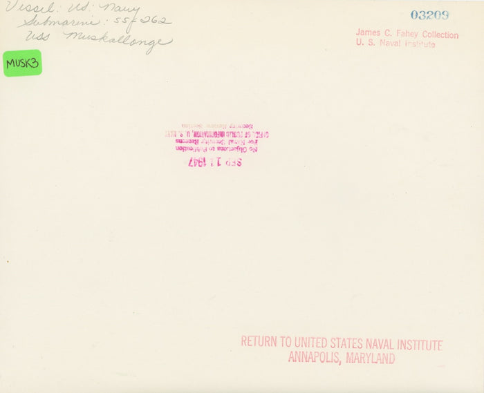 USS Muskallonge (SS-262) Submarine - Annapolis Maritime Antiques
