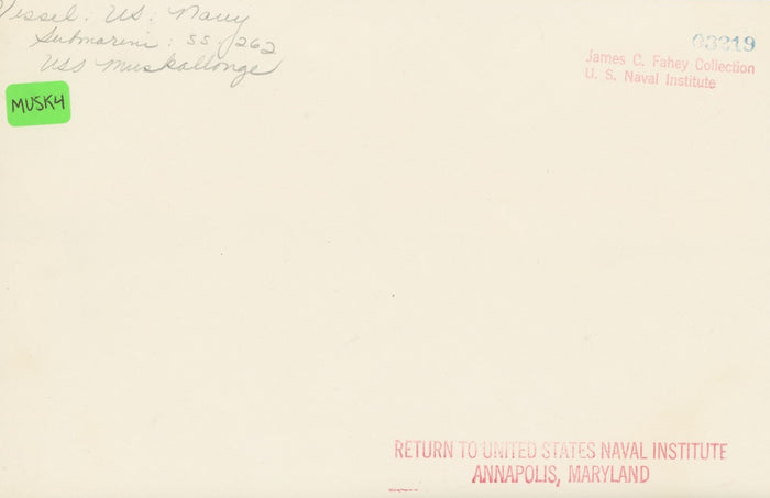 USS Muskallonge (SS-262) Submarine - Annapolis Maritime Antiques
