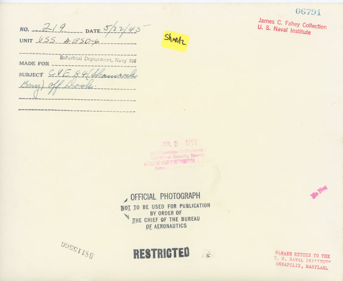 USS Shamrock Bay CVE-84