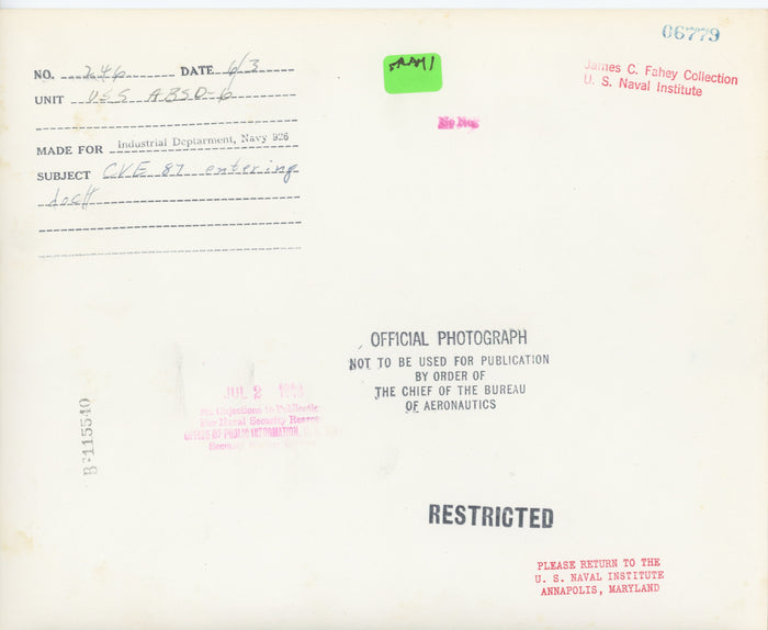 USS Steamer Bay CVE 87 - Annapolis Maritime Antiques