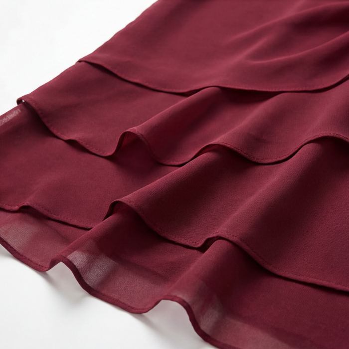 Velara – Women's elegant ruffle midi dress