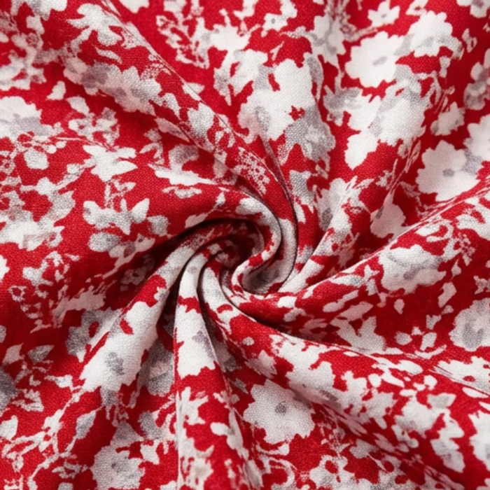 Veluna – V-Neck Floral Dress with Pockets