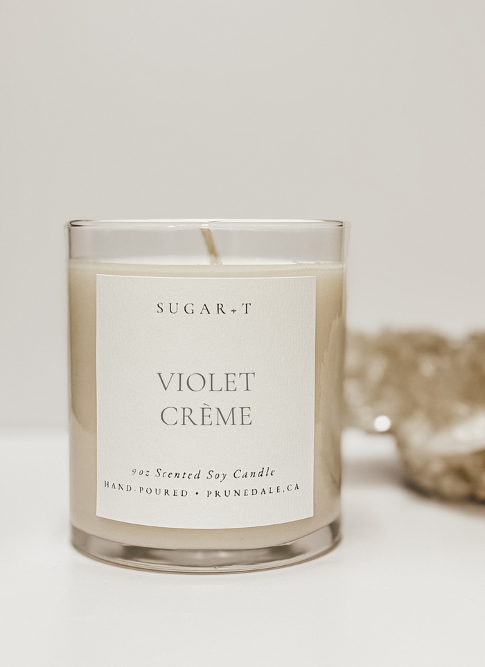 Violet Crème Scented Candle