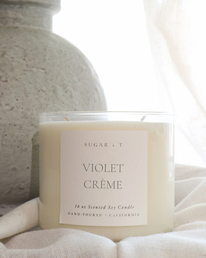 Violet Crème Scented Candle