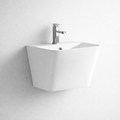 Solid Wall Hung Basin White - Imported Wall Hung Wash Basin Pakistan - Aqua Bath