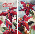 Watercolor Poinsettia Double Vinyl Banner Set Dekra-Lite