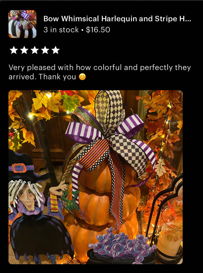 Whimsical Halloween Bow