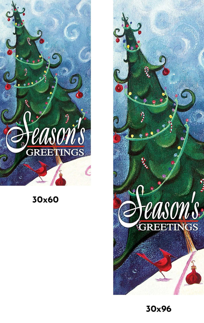 Whimsical Tree Single Vinyl Banner Dekra-Lite