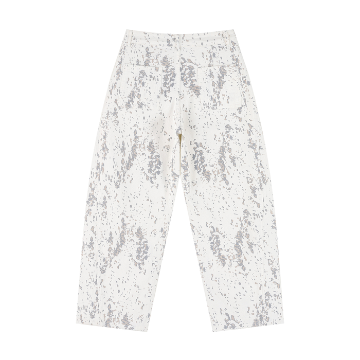 Women's Splatter Barrel Leg Jeans
