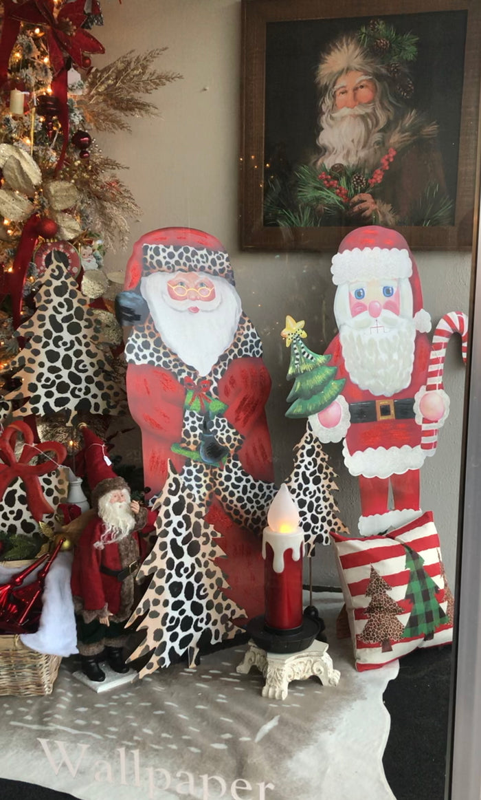 Wooden Classic Santa Wall Art